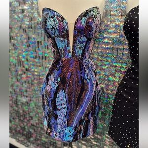 Sequin Homecoming formal dress